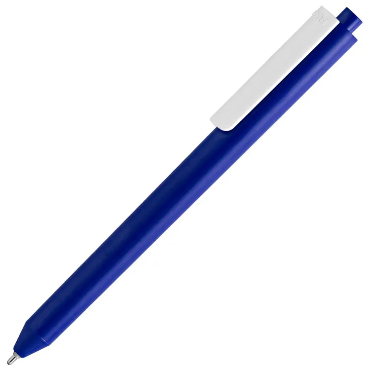 Ручка шариковая Pigra P03 Mat, темно-синяя с белым арт.11583.46