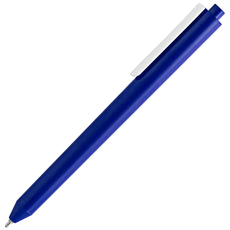 Ручка шариковая Pigra P03 Mat, темно-синяя с белым арт.11583.46