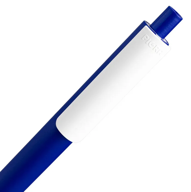 Ручка шариковая Pigra P03 Mat, темно-синяя с белым арт.11583.46