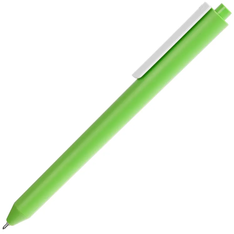 Ручка шариковая Pigra P03 Mat, светло-зеленая с белым арт.11583.96