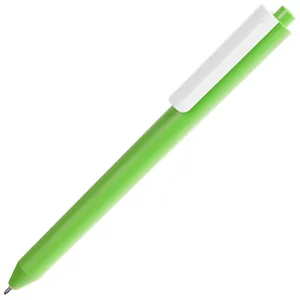 Ручка шариковая Pigra P03 Mat, светло-зеленая с белым арт.11583.96