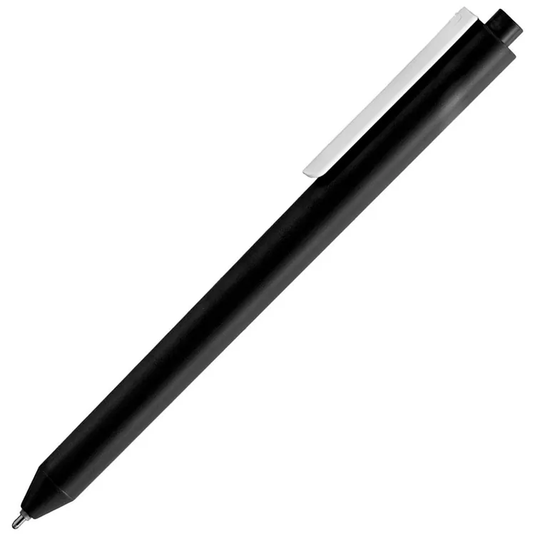 Ручка шариковая Pigra P03 Mat, черная с белым арт.11583.36