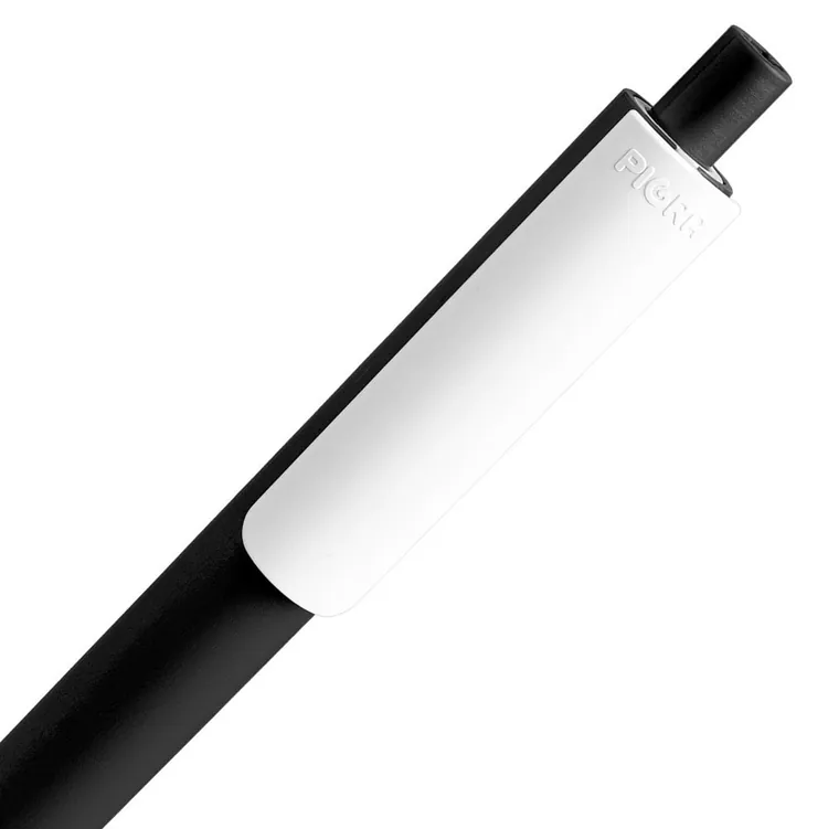Ручка шариковая Pigra P03 Mat, черная с белым арт.11583.36