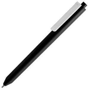 Ручка шариковая Pigra P03 Mat, черная с белым арт.11583.36