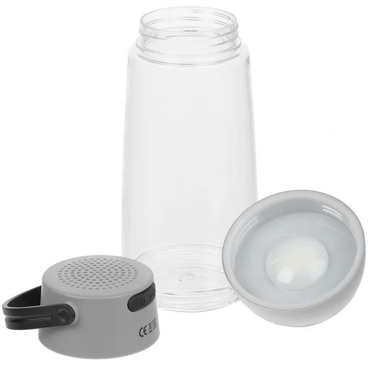 Бутылка для воды Torsta Light с колонкой и светильником, серая арт.28888.60