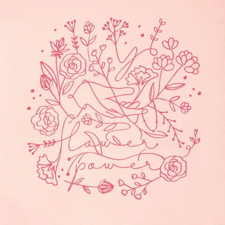 Футболка женская Flower Power, розовая арт.70424.15