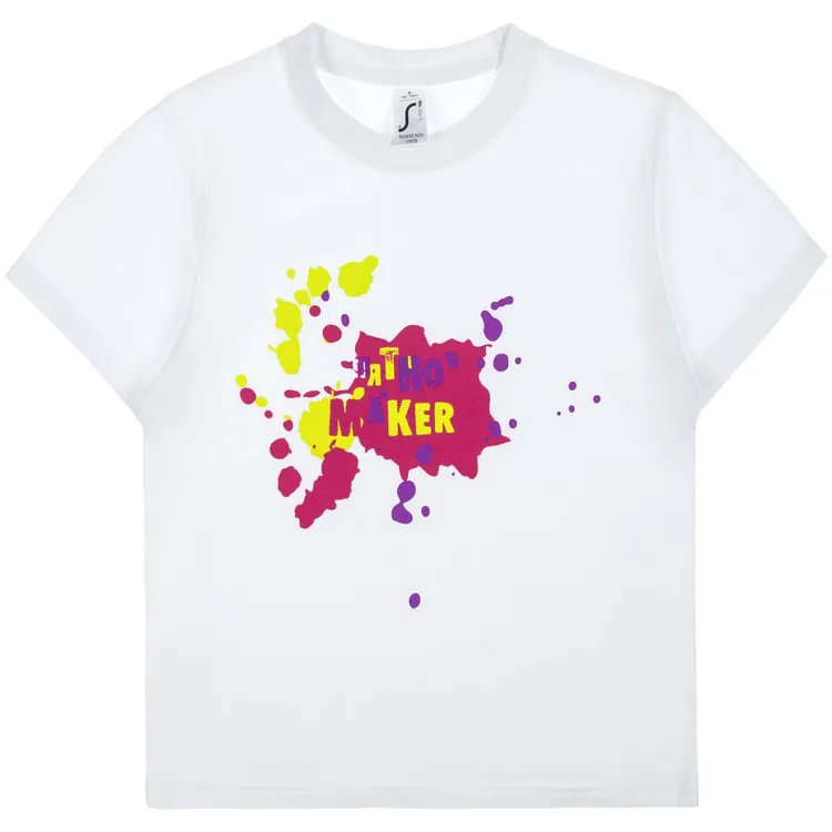 Футболка детская &laquo;Пятно Maker&raquo;, белая арт.70474.60