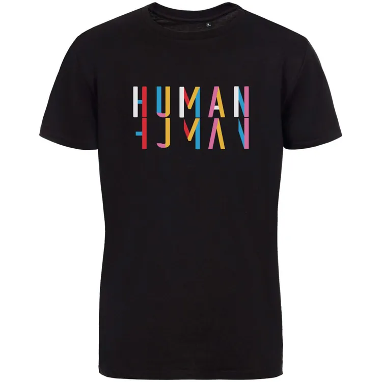 Футболка Human, черная арт.70676.30