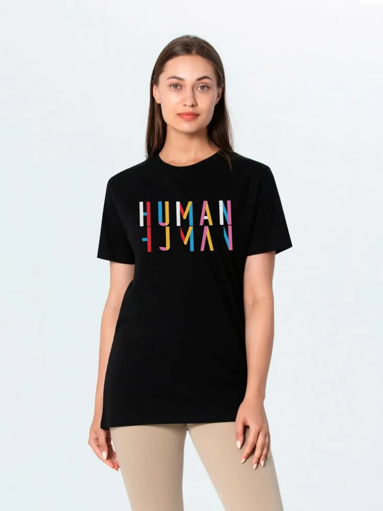 Футболка Human, черная арт.70676.30