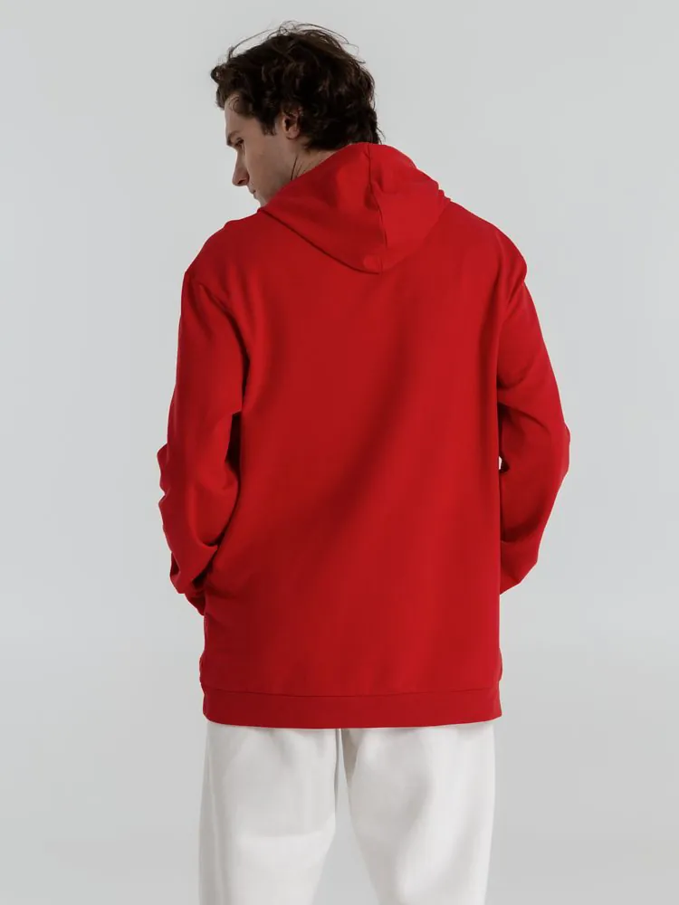 Толстовка с капюшоном унисекс Hoodie, красная арт.WU03W004
