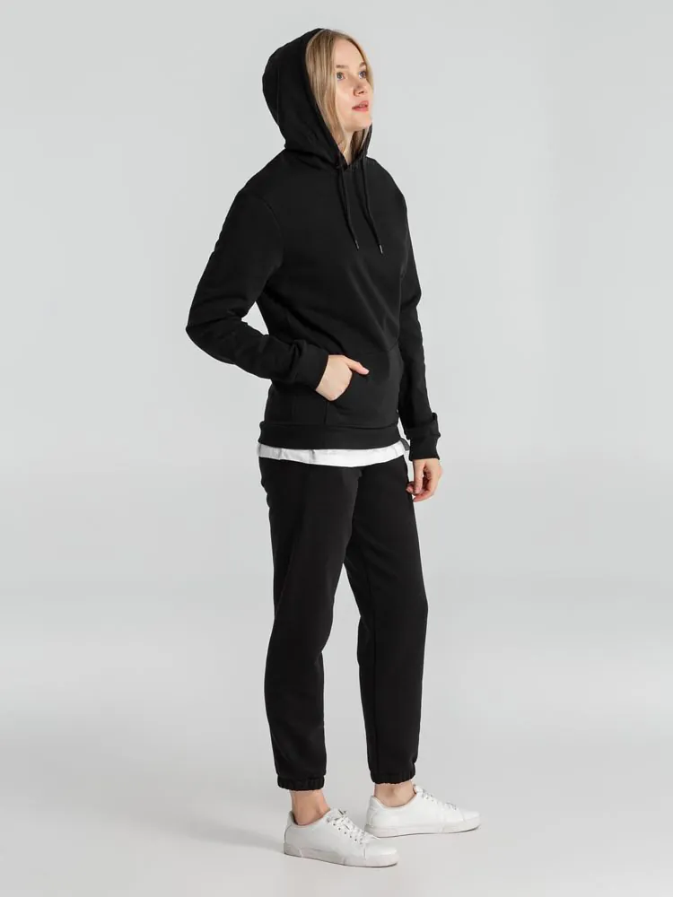 Толстовка с капюшоном унисекс Hoodie, черная арт.WU03W005