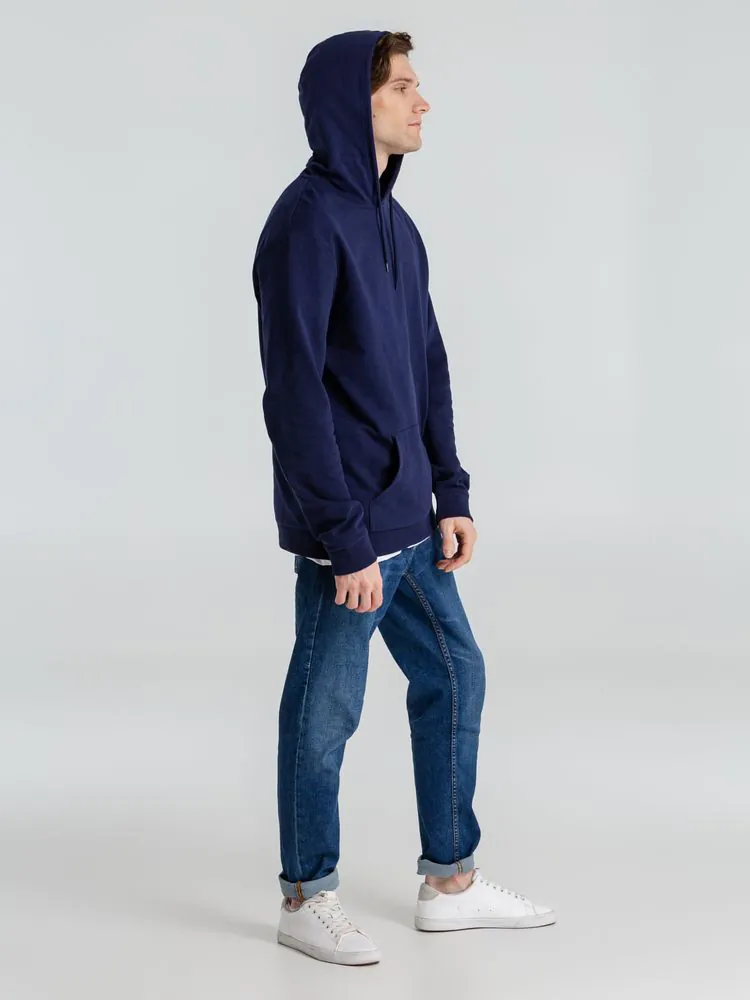 Толстовка с капюшоном унисекс Hoodie, темно-синяя арт.WU03W006