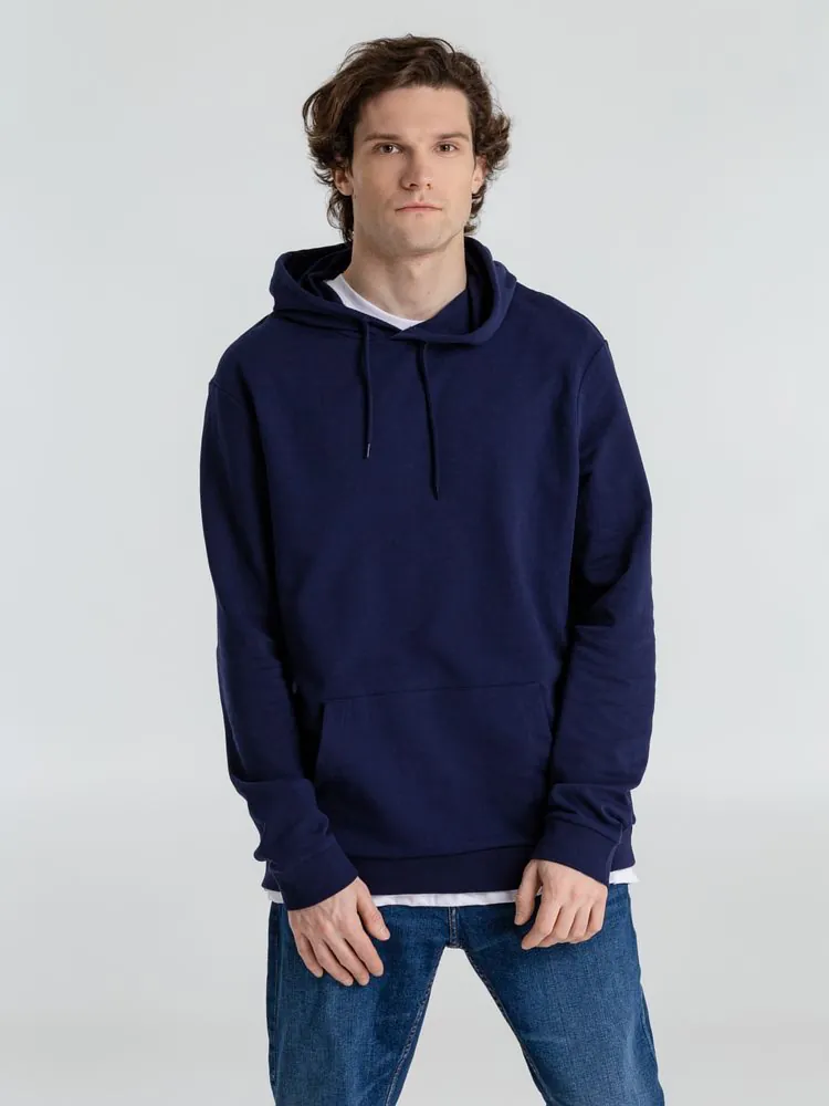 Толстовка с капюшоном унисекс Hoodie, темно-синяя арт.WU03W006