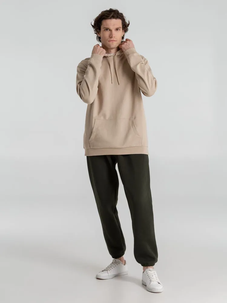 Толстовка с капюшоном унисекс Hoodie, бежевая арт.WU03W123