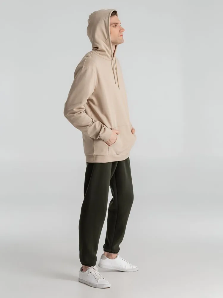 Толстовка с капюшоном унисекс Hoodie, бежевая арт.WU03W123