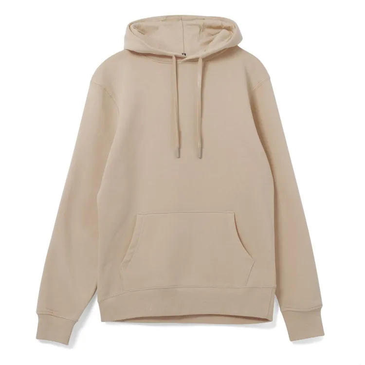 Толстовка с капюшоном унисекс Hoodie, бежевая арт.WU03W123
