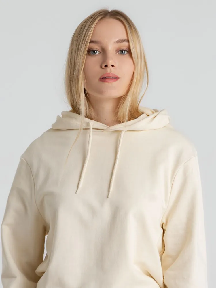 Толстовка с капюшоном унисекс Hoodie, светло-желтая арт.WU03W199