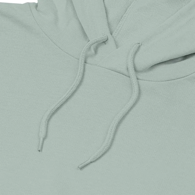 Толстовка с капюшоном унисекс Hoodie, серо-зеленая арт.WU03W502