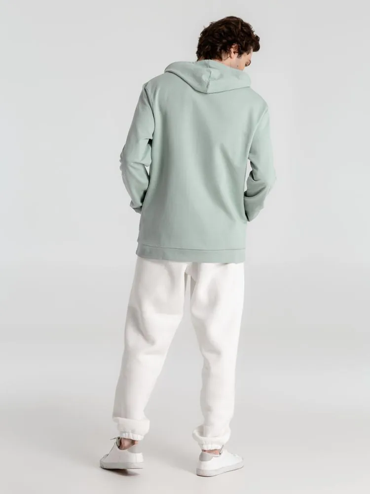 Толстовка с капюшоном унисекс Hoodie, серо-зеленая арт.WU03W502