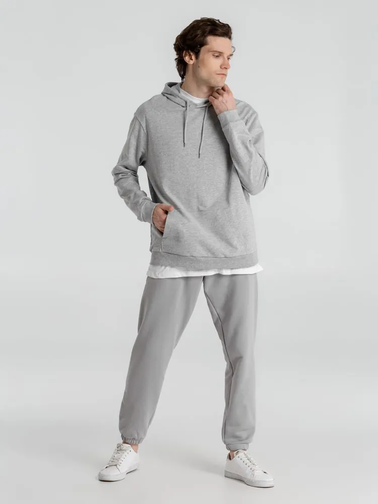 Толстовка с капюшоном унисекс Hoodie, серый меланж арт.WU03W610