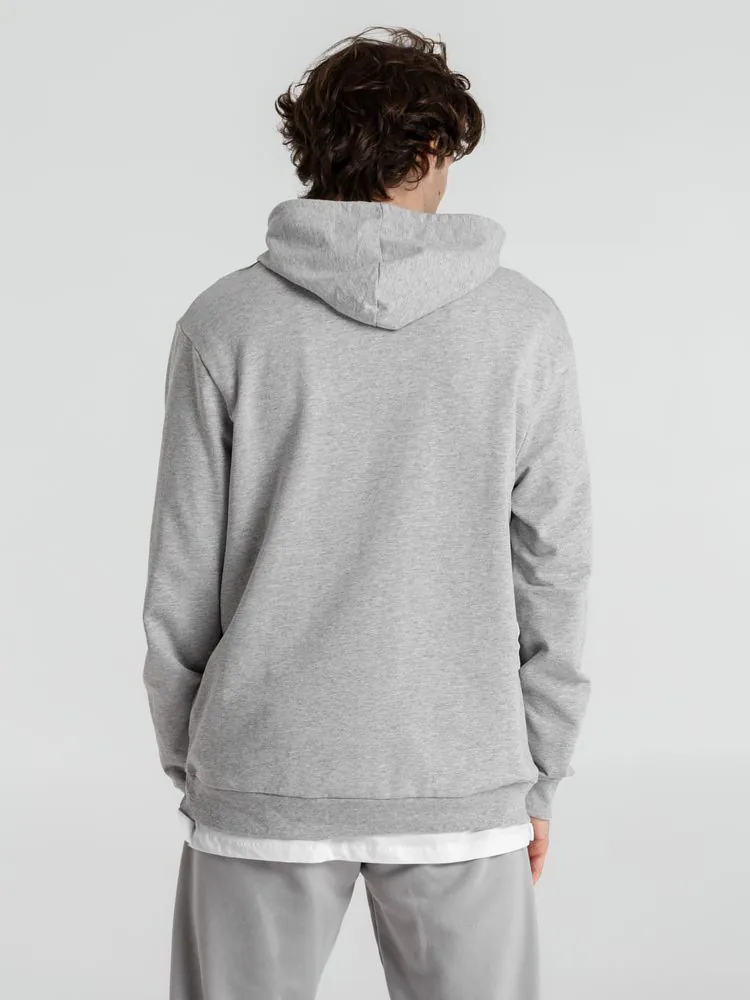 Толстовка с капюшоном унисекс Hoodie, серый меланж арт.WU03W610