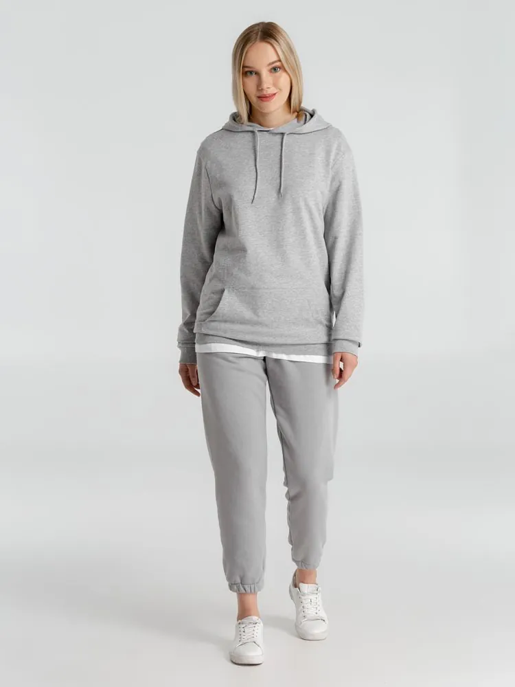 Толстовка с капюшоном унисекс Hoodie, серый меланж арт.WU03W610