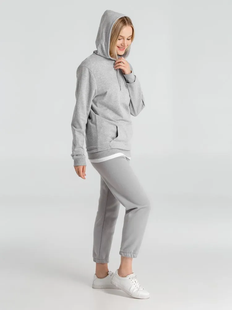 Толстовка с капюшоном унисекс Hoodie, серый меланж арт.WU03W610