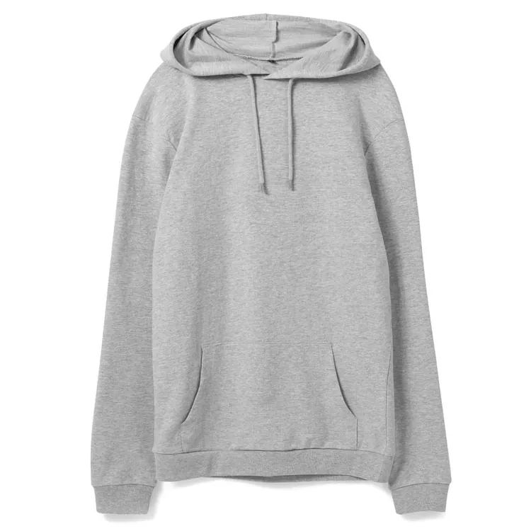 Толстовка с капюшоном унисекс Hoodie, серый меланж арт.WU03W610