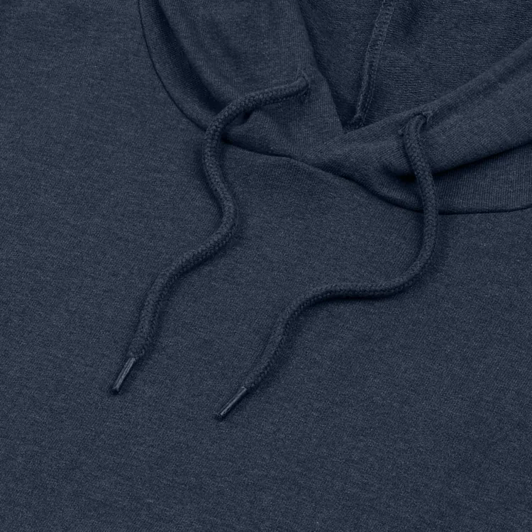 Толстовка с капюшоном унисекс Hoodie, синий меланж арт.WU03W611