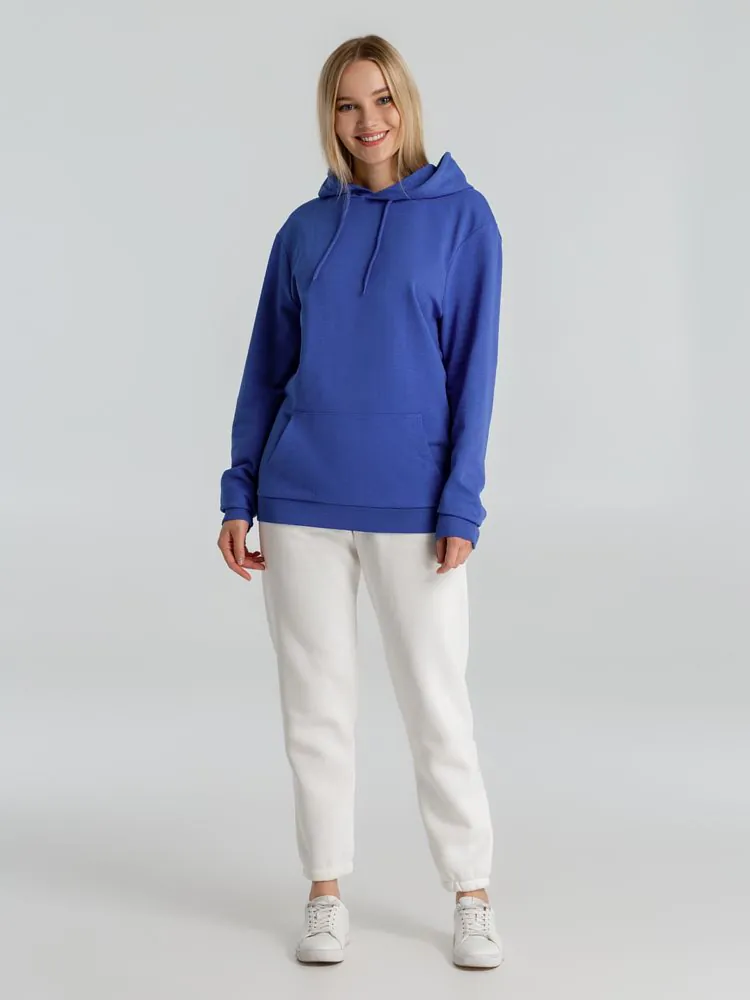 Толстовка с капюшоном унисекс Hoodie, ярко-синий меланж арт.WU03W612