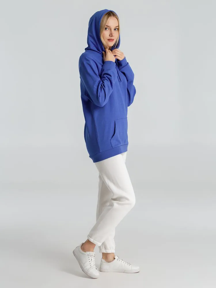 Толстовка с капюшоном унисекс Hoodie, ярко-синий меланж арт.WU03W612