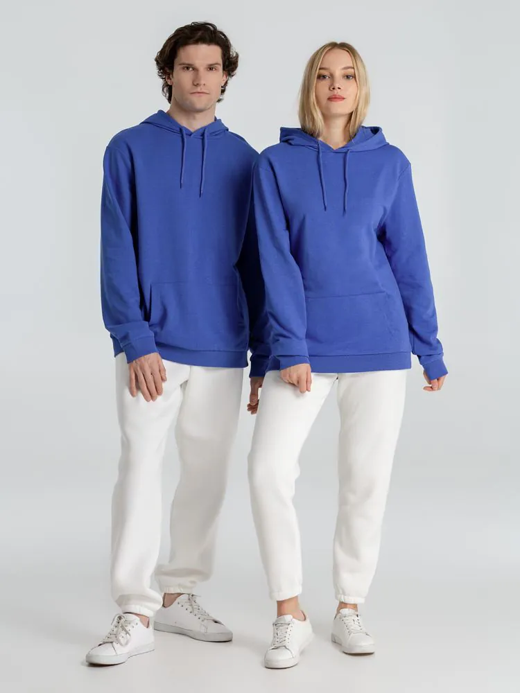 Толстовка с капюшоном унисекс Hoodie, ярко-синий меланж арт.WU03W612