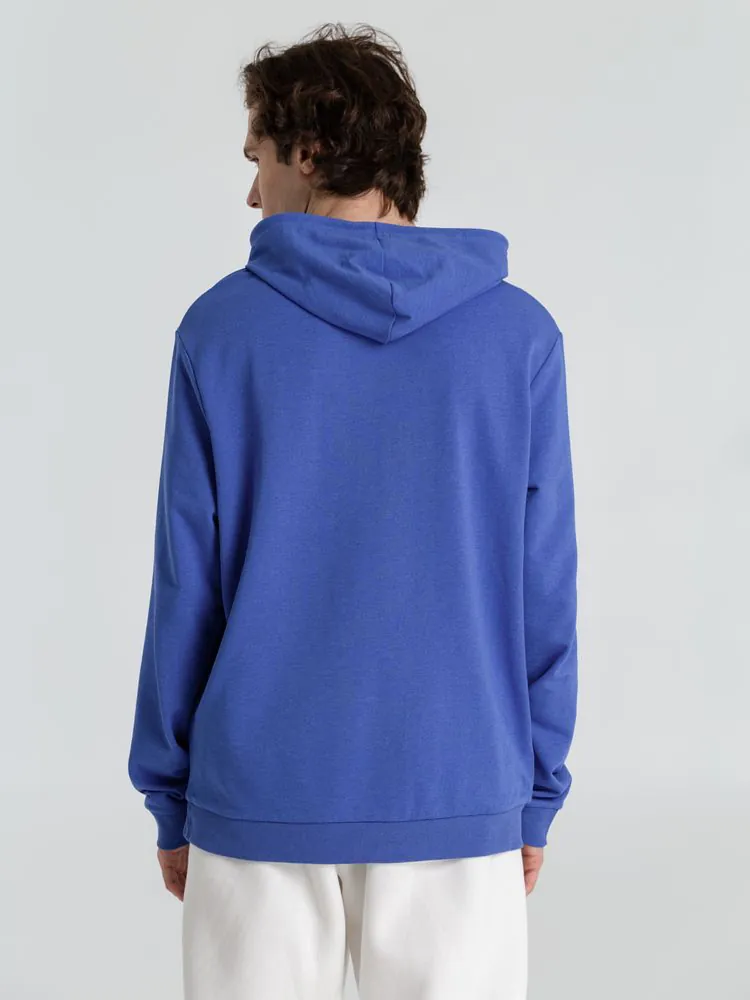 Толстовка с капюшоном унисекс Hoodie, ярко-синий меланж арт.WU03W612