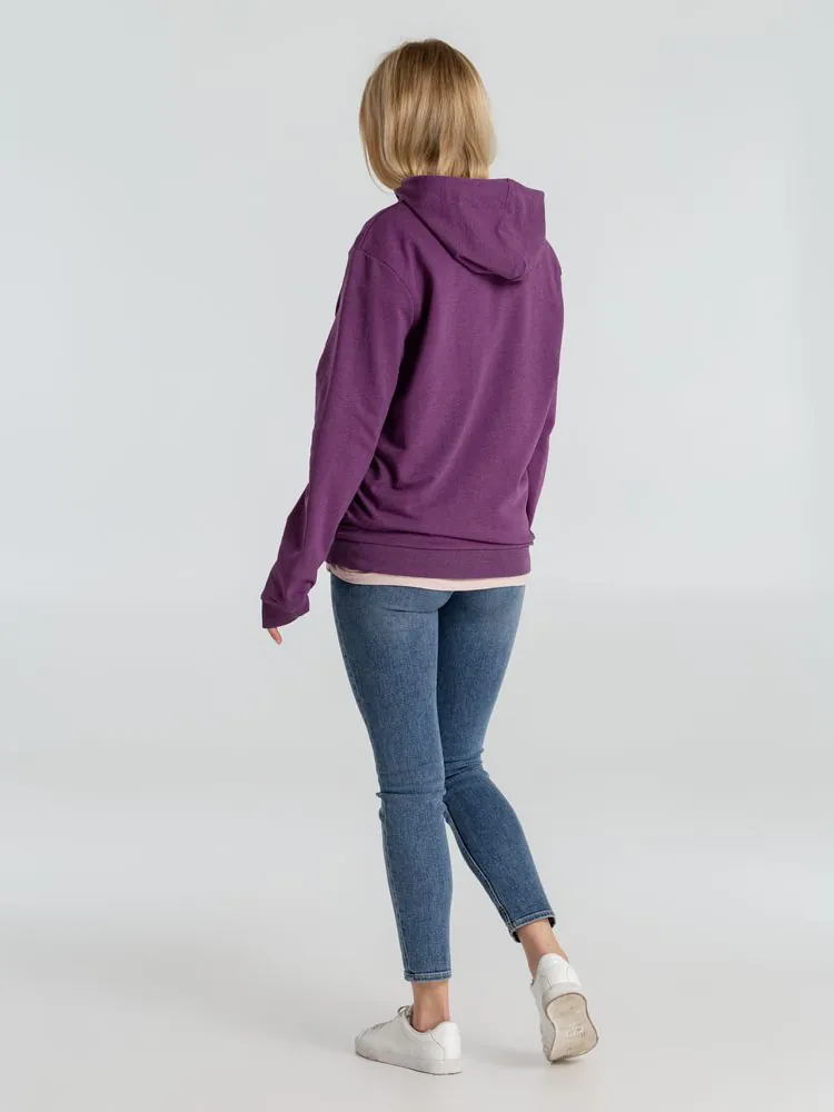 Толстовка с капюшоном унисекс Hoodie, фиолетовый меланж арт.WU03W616