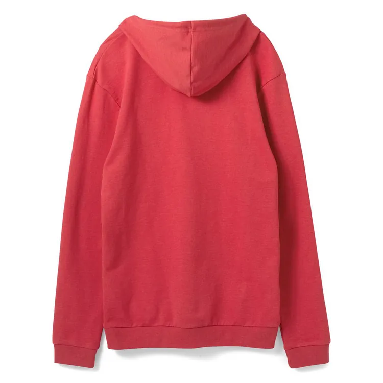 Толстовка с капюшоном унисекс Hoodie, красный меланж арт.WU03W617