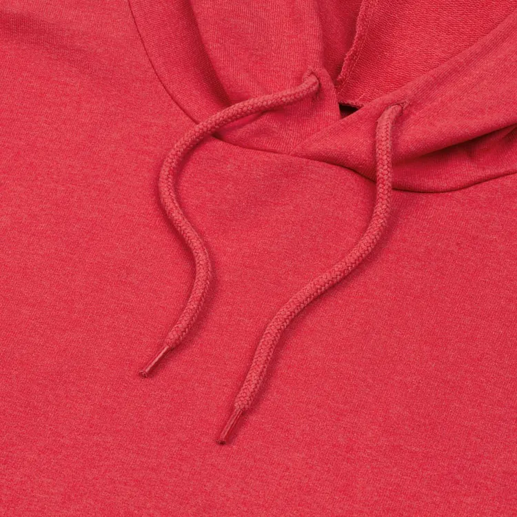 Толстовка с капюшоном унисекс Hoodie, красный меланж арт.WU03W617