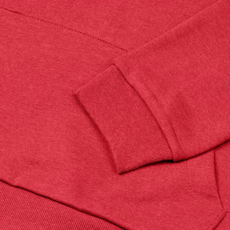Толстовка с капюшоном унисекс Hoodie, красный меланж арт.WU03W617