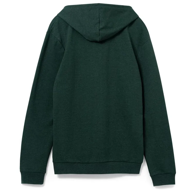 Толстовка с капюшоном унисекс Hoodie, темно-зеленый меланж арт.WU03W618