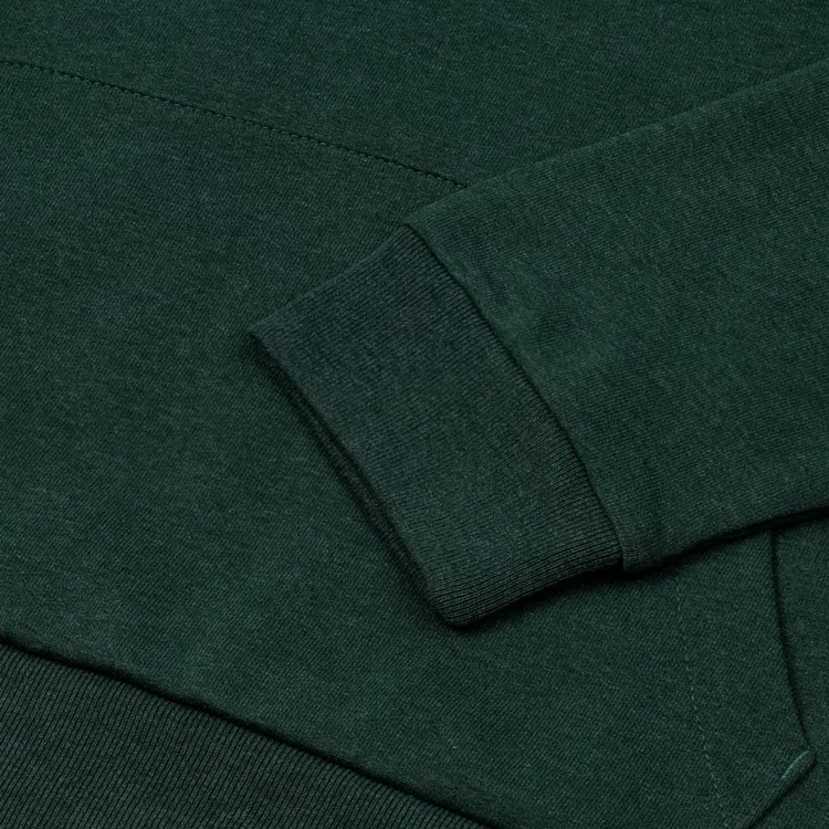 Толстовка с капюшоном унисекс Hoodie, темно-зеленый меланж арт.WU03W618