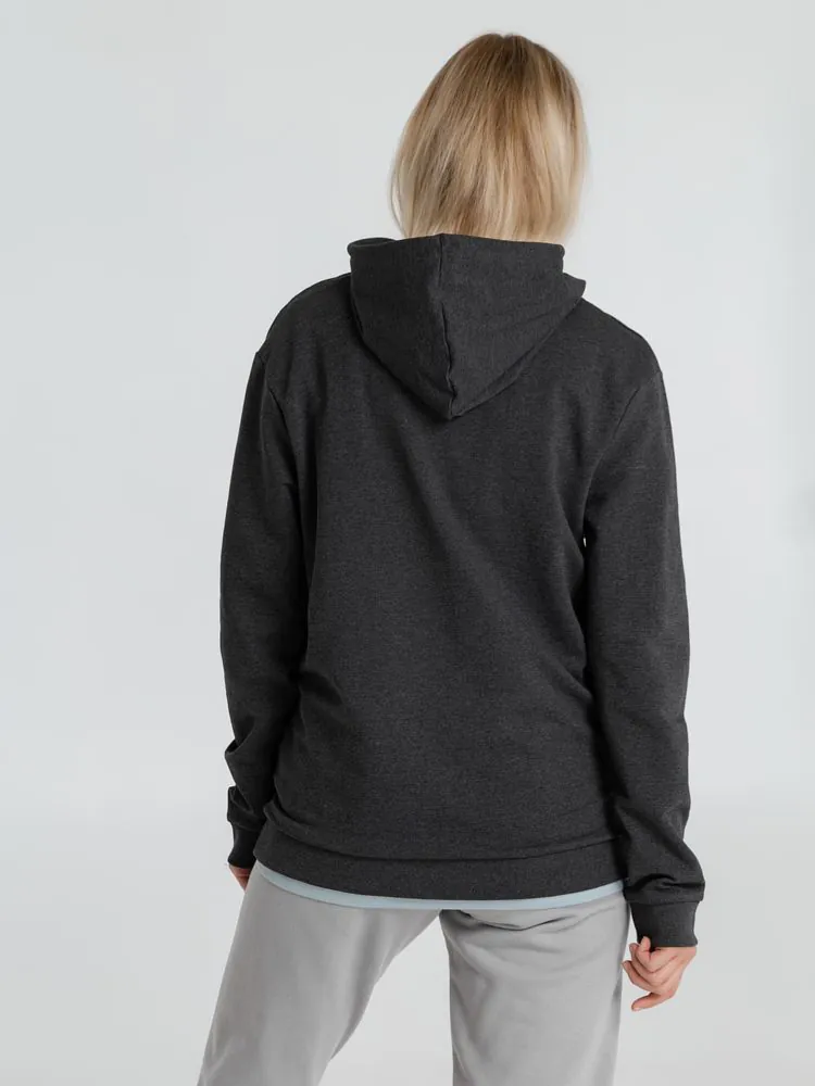 Толстовка с капюшоном унисекс Hoodie, серый меланж (антрацит) арт.WU03W625