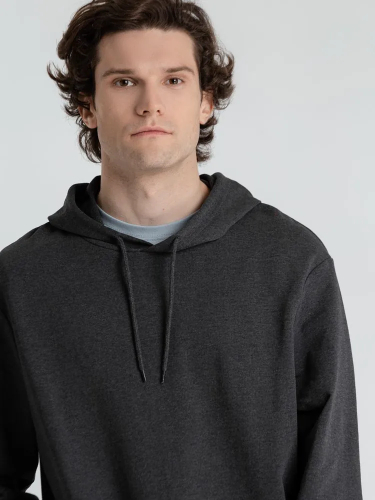 Толстовка с капюшоном унисекс Hoodie, серый меланж (антрацит) арт.WU03W625