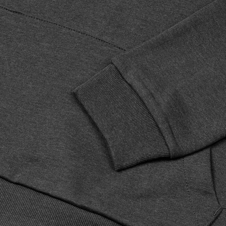 Толстовка с капюшоном унисекс Hoodie, серый меланж (антрацит) арт.WU03W625