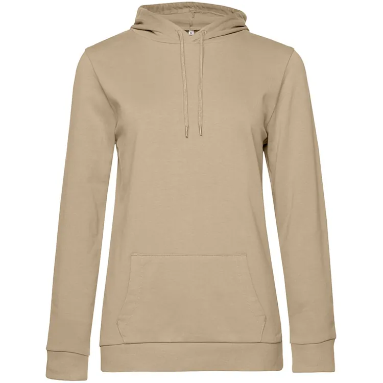 Толстовка с капюшоном женская Hoodie, бежевая арт.WW04W123