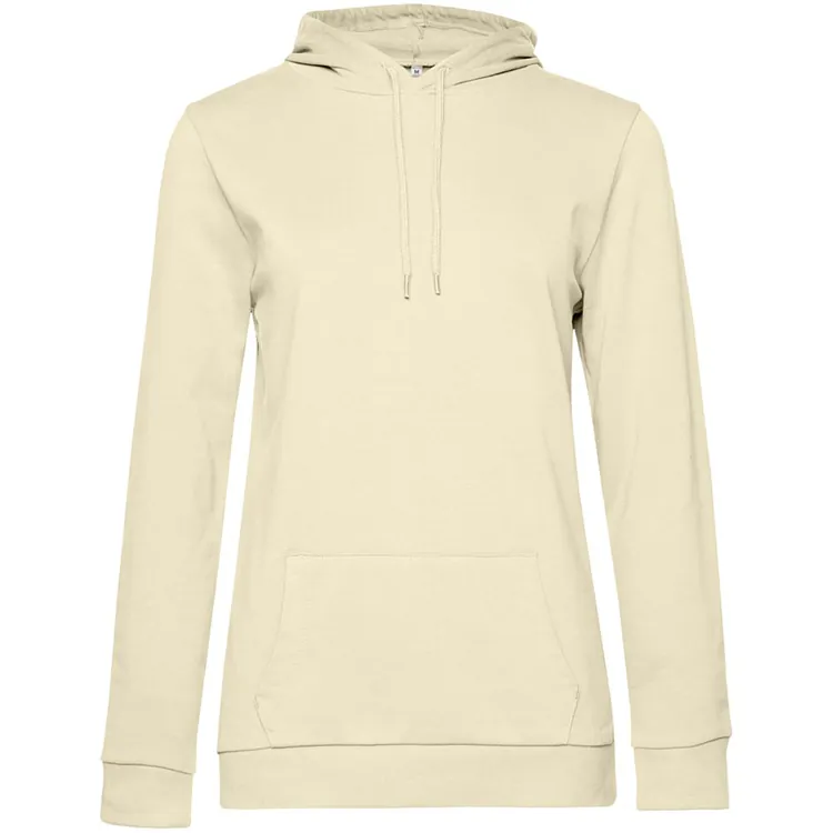 Толстовка с капюшоном женская Hoodie, светло-желтая арт.WW04W199