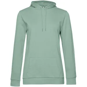 Толстовка с капюшоном женская Hoodie, серо-зеленая арт.WW04W502