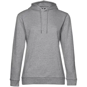 Толстовка с капюшоном женская Hoodie, серый меланж арт.WW04W610