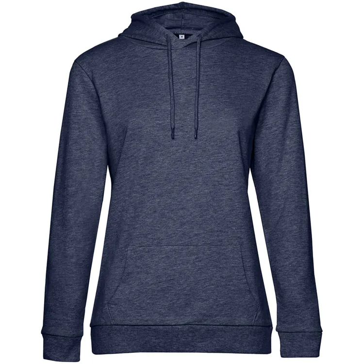 Толстовка с капюшоном женская Hoodie, синий меланж арт.WW04W611
