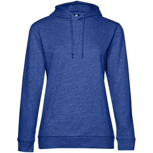 Толстовка с капюшоном женская Hoodie, ярко-синий меланж арт.WW04W612