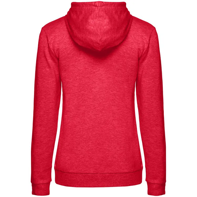 Толстовка с капюшоном женская Hoodie, красный меланж арт.WW04W617