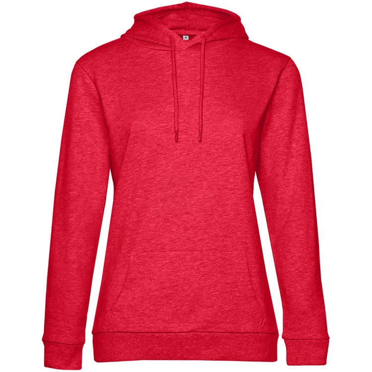 Толстовка с капюшоном женская Hoodie, красный меланж арт.WW04W617